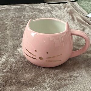 Pink Cat-Shaped Mug